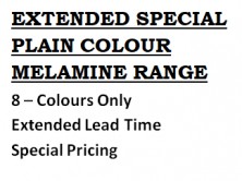 Extended Special Plain Colour Melamine Range